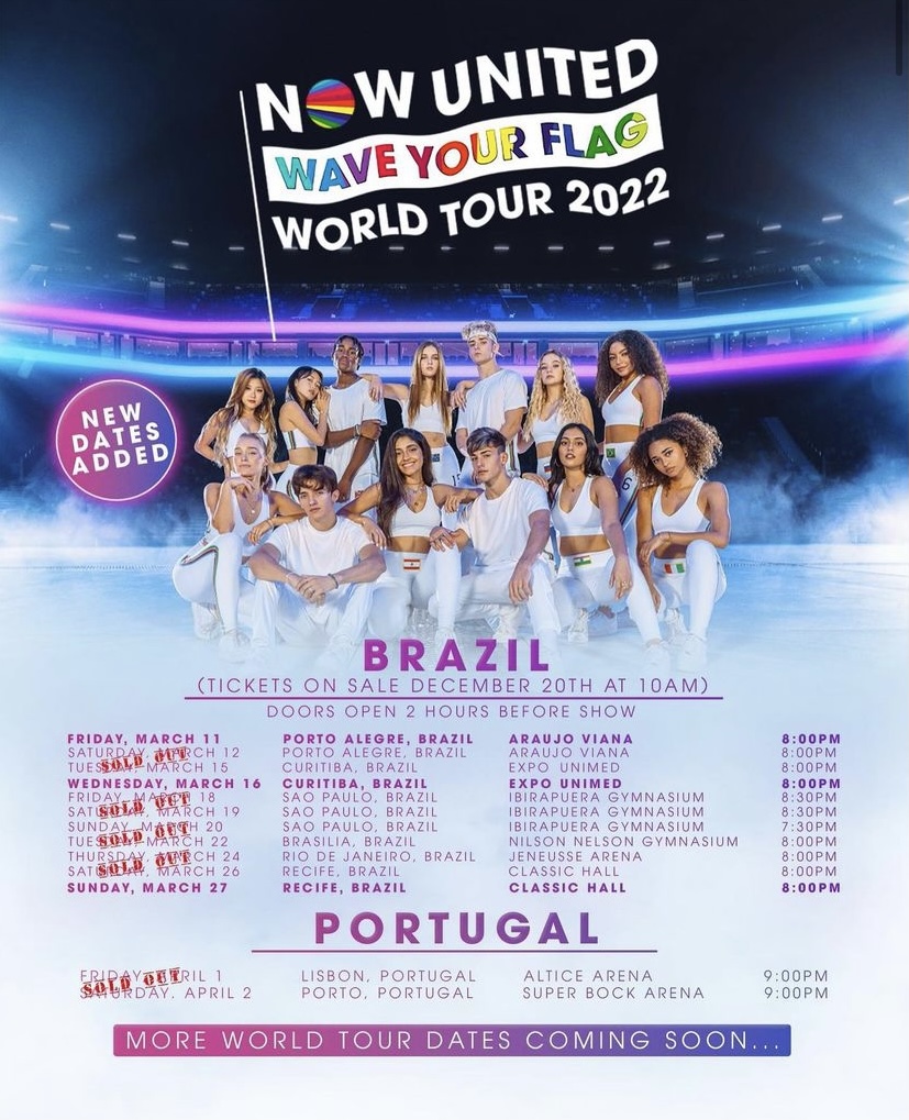 Poster da Wave Your Flag World Tour