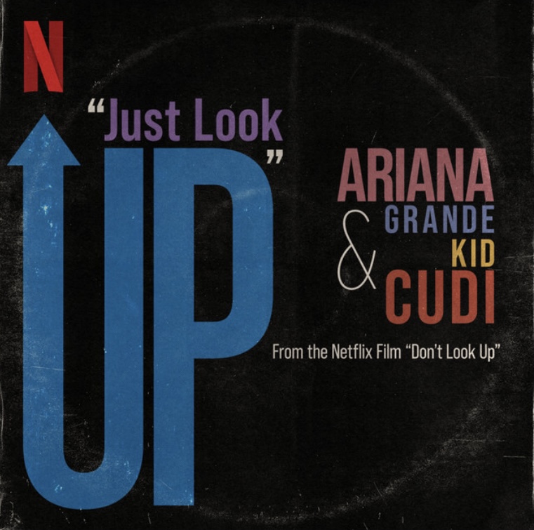 Capa da canção “Just Look Up” de Ariana Grande e Kid Cudi