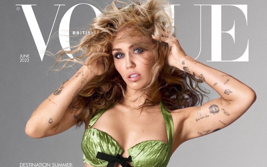 DIVA! Miley Cyrus é capa da Vogue Britânica